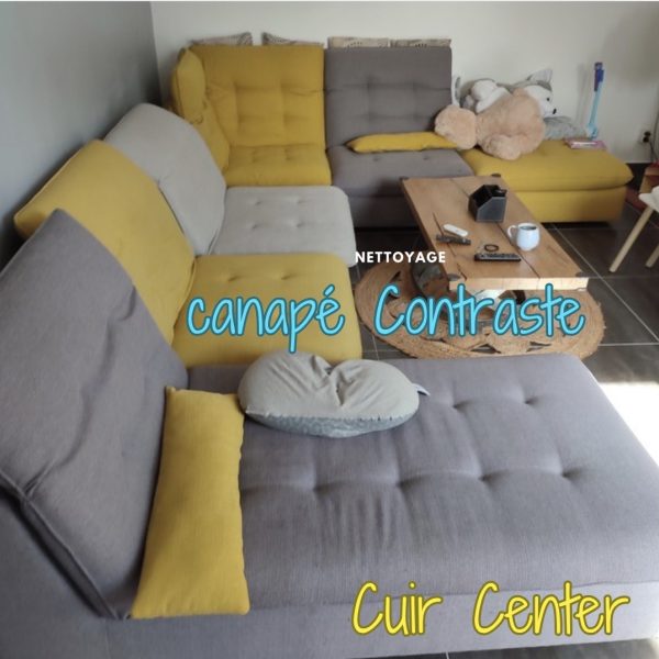 nettoyage canapé Contraste