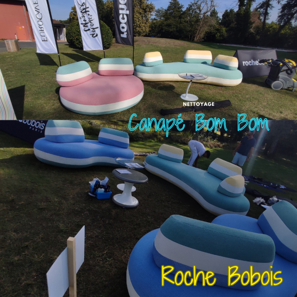 nettoyage canape BOM BOM Roche Bobois