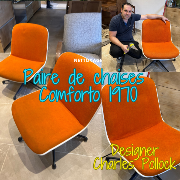 nettoyage chaise Comforto charles Pollock